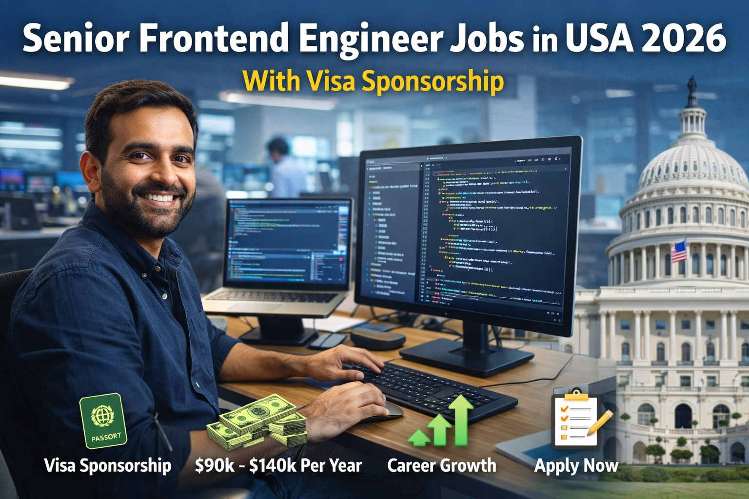 Senior Frontend Engineer Jobs in USA 2026 with Visa Sponsorship